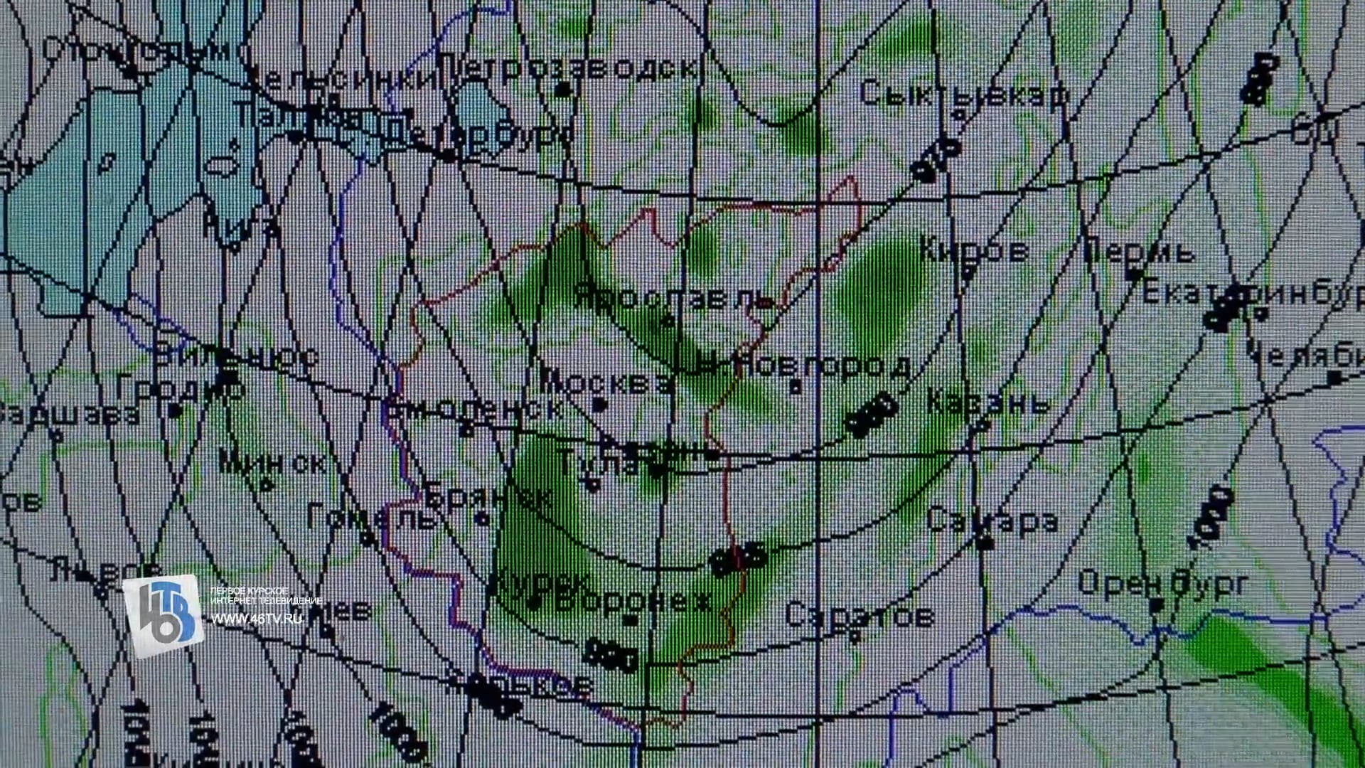 Погода курск карта дождя